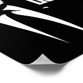 Teflon Don Trump monochrome Ikonenkunst Poster (Ecke)