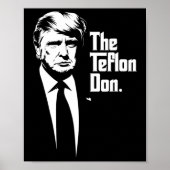 Teflon Don Trump monochrome Ikonenkunst Poster (Vorne)