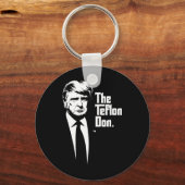 Teflon Don Trump monochrome Ikonenkunst Schlüsselanhänger (Vorderseite)
