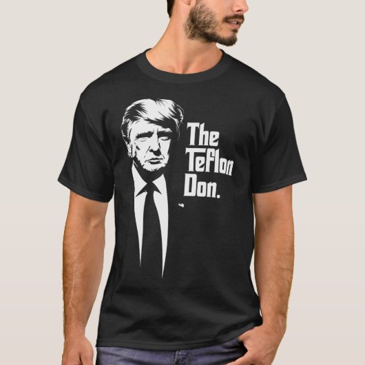 Teflon Don Trump monochrome Ikonenkunst T-Shirt (Vorderseite)