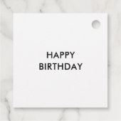 Teftags für bunte Botanische Kunst Geschenkanhänger (Rückseite)