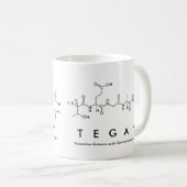 Tegan Peptid-Namen-Tasse Kaffeetasse (VorderseiteRechts)