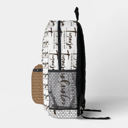 TEGARJA BEDRUCKTER RUCKSACK (Rechts)