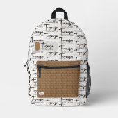 TEGARJA BEDRUCKTER RUCKSACK (Vorderseite)