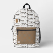 TEGARJA BEDRUCKTER RUCKSACK (Vorderseite)