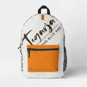 TEGARJA BEDRUCKTER RUCKSACK (Vorderseite)