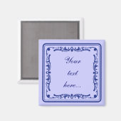 Tegeltje, kleine holländische Kachel Magnet (Vorderseite/Rückseite)