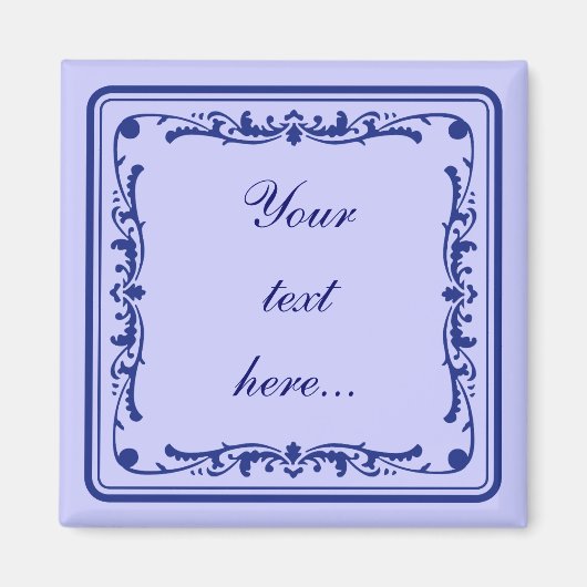 Tegeltje, kleine holländische Kachel Magnet (Vorne)