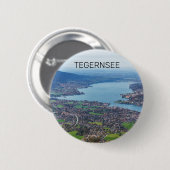 Tegernsee Bayerischer See Panorama Souvenir Button (Vorne & Hinten)