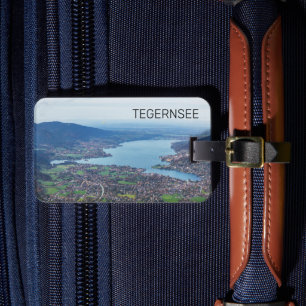 Tegernsee Bayerischer See Panorama Souvenir Gepäckanhänger