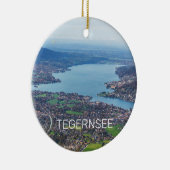 Tegernsee Bayerischer See Panorama Souvenir Keramik Ornament (Rechts)