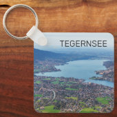 Tegernsee Bayerischer See Panorama Souvenir Schlüsselanhänger (Vorderseite)