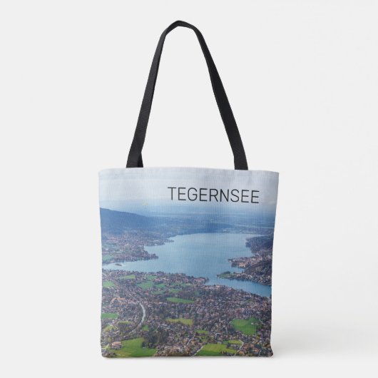Tegernsee Bayerischer See Panorama Souvenir Tasche (Rückseite)