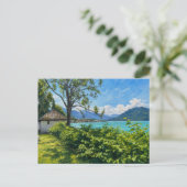 Tegernsee in den Alpen Postkarte (Stehend Vorderseite)