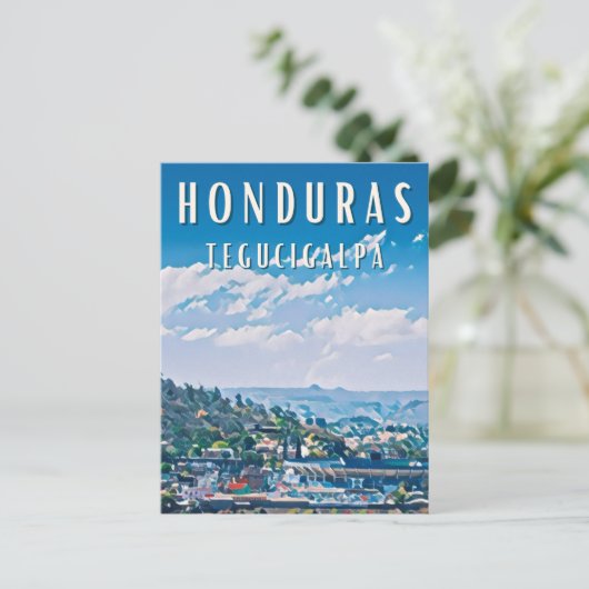 Tegucigalpa: Geschichte und Modernität Postkarte (Stehend Vorderseite)