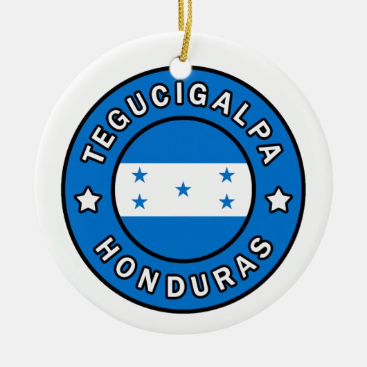 Tegucigalpa Honduras Keramik Ornament (Vorne)