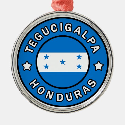 Tegucigalpa Honduras Ornament Aus Metall (Vorne)