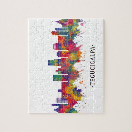 Tegucigalpa Honduras Skyline Puzzle (Vertikal)
