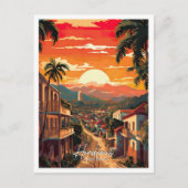 Tegucigalpa Honduras Vintage Reise Illustration Postkarte (Vorderseite)