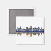 Tegucigalpa Skyline Magnet (Vorderseite/Rückseite)