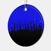 Tehachapi Wind Farm Silhouette Keramikornament (Links)