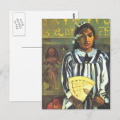 'Tehamana hat viele Vorfahren' - Gauguin Postcard Postkarte (Vorne/Hinten)