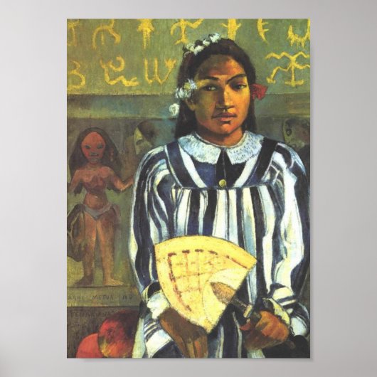 'Tehamana hat viele Vorfahren' - Paul Gauguin Prin Poster (Vorne)