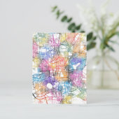 Teheran Iran City Map Postkarte (Stehend Vorderseite)