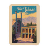 Teheran Iran Golestan Palace Illustration Travel Magnet (Vertikal)