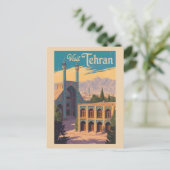 Teheran Iran Golestan Palace Illustration Travel Postkarte (Stehend Vorderseite)
