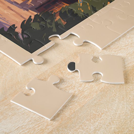 Teheran Iran Golestan Palace Illustration Travel Puzzle (Seite)