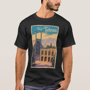 Teheran Iran Golestan Palace Illustration Travel T-Shirt