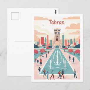 Teheran Iran Persien Vintage Berühmter Reiseort Postkarte