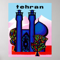 Teheran, Iran Reiseplakat
