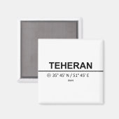 Teheran Magnet (Vorderseite/Rückseite)
