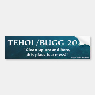 Tehol/Bugg 2020 - Räumen Sie um hier auf! Autoaufkleber