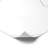 Tehran, Iran (black on white) Poster (Ecke)