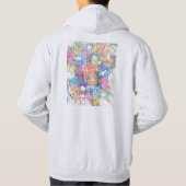 Tehran Iran City Map Hoodie (Rückseite)