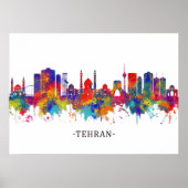 Tehran Iran Skyline Poster (Vorne)
