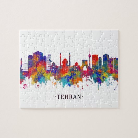 Tehran Iran Skyline Puzzle (Horizontal)
