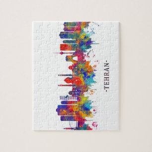 Tehran Iran Skyline Puzzle