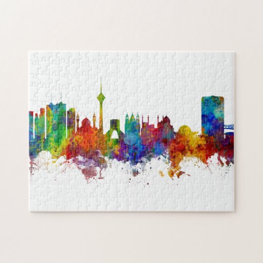 Tehran Iran Skyline Puzzle (Horizontal)