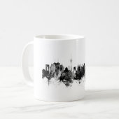 Tehran Iran Skyline Schwarz-weiß Kaffeetasse (Vorderseite Links)