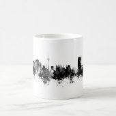 Tehran Iran Skyline Schwarz-weiß Kaffeetasse (Mittel)