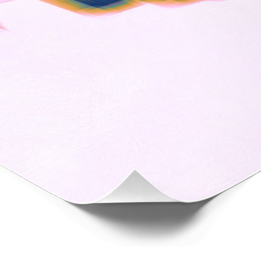 Tehran Skyline Poster (Ecke)