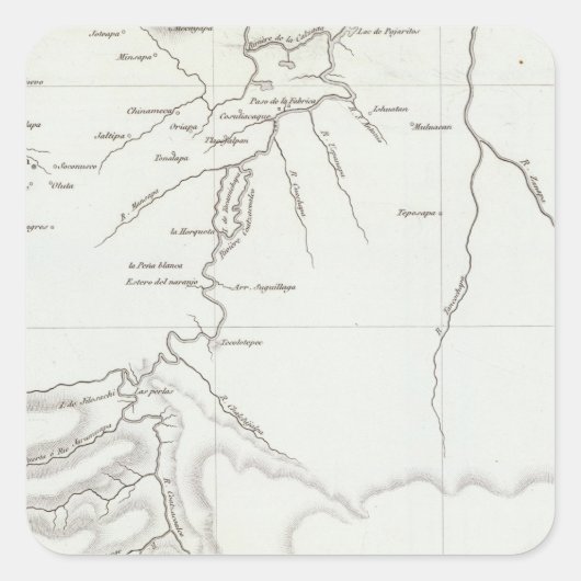 Tehuantepec, Mexiko Quadratischer Aufkleber (Vorderseite)