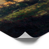 Teich am Rande eines Waldes Poster (Ecke)