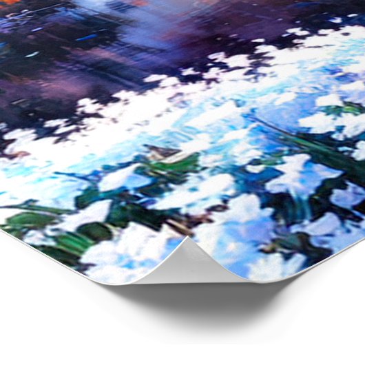 Teich der ätherischen Ruhe Poster (Ecke)