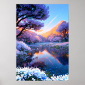 Teich der ätherischen Ruhe Poster (Vorne)