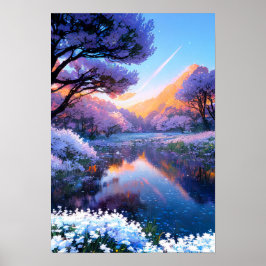 Teich der ätherischen Ruhe Poster